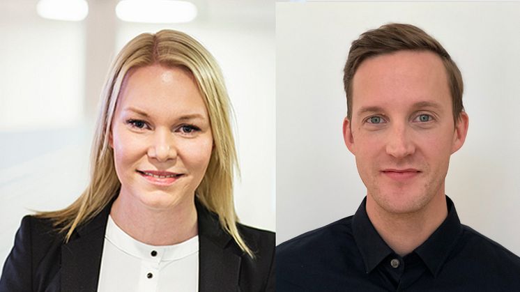 Anna Rosén, affärsutvecklare, och Tommy Lampa, säljledare, inom Riksbyggens affärsområde Fastighetsförvaltning