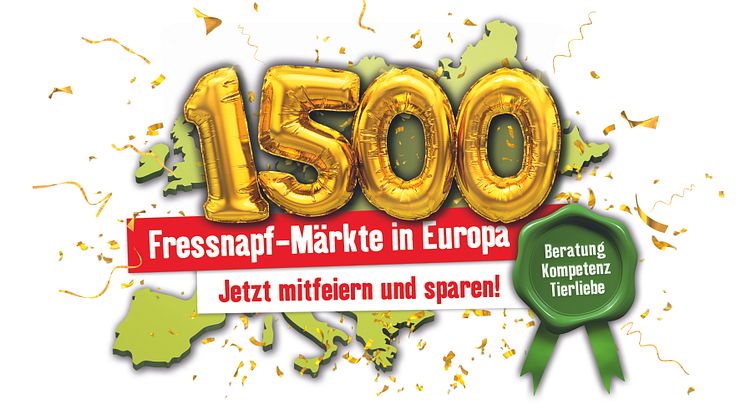 Key-Visual zur europaweiten Kampagne zum 1.500 Markt (deutsch)
