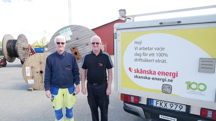Tvillingarna Jan och Erik arbetar tillsammans på Skånska Energi i Södra Sandby
