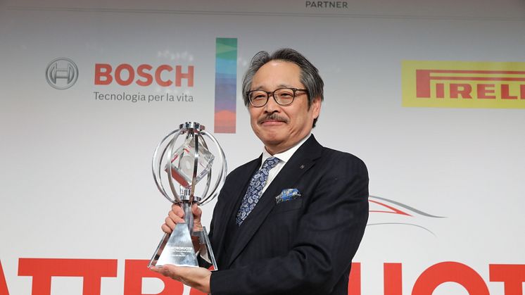 Fujiwara-san med Quattroruote Global Tech Award 