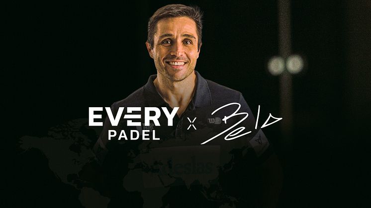 Everysport Media Groups dotterbolag Every Padel lanserar gemensam satsning med den 16-faldige världsettan Belasteguín för att utveckla padeln globalt