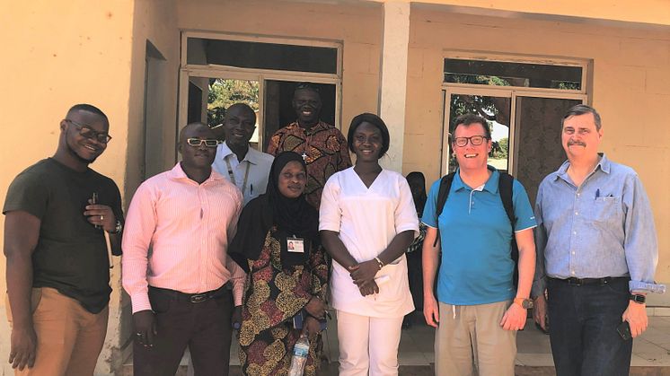 Part of the study team in Gambia