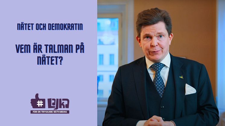Nu lanseras filmen “Vem är talman på nätet?” med bl.a. talman Andreas Norlén och Elias Fjellander