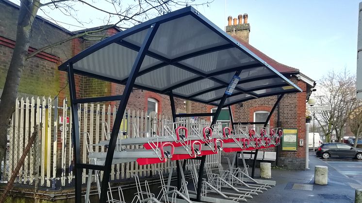 Supporting sustainable travel: GTR have boosted cycle parking spaces at stations by over 1,000 in the past year