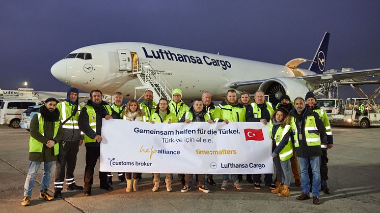 Lufthansa Cargo flies relief supplies to Türkiye