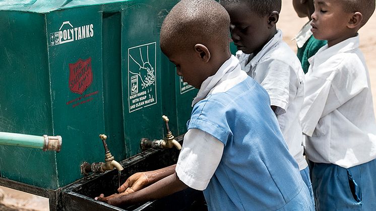 Frälsningsarmén bedriver hjälparbete gällande vatten, sanitet och jordbruk i Kenya. Foto: Jonas Nimmersjö
