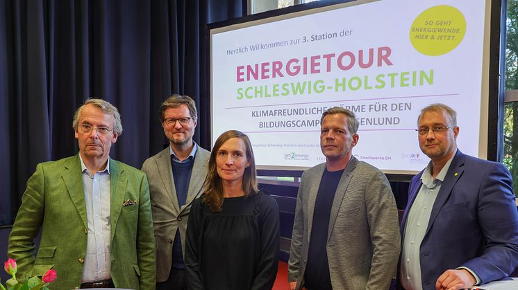 Klimafreundliche Wärme für den Bildungscampus: „Energietour Schleswig-Holstein“ macht Station in Louisenlund
