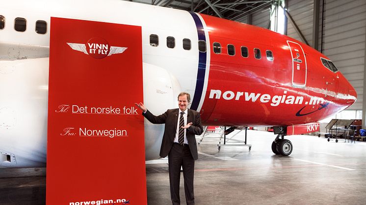 Norwegian gir heldig vinner muligheten til å vinne et fly