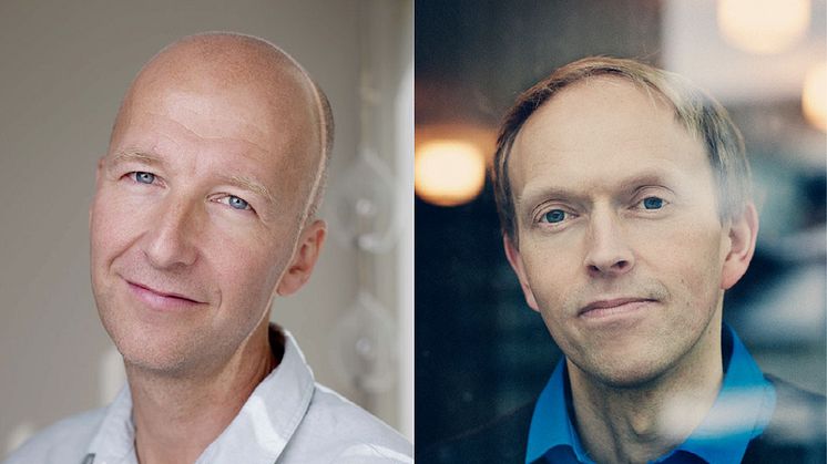 Alfred Fidjestøl og Harald Nortun nominerte til Bokslukerprisen. Foto: Agnete Brun (Fidjestøl) og Benedikte Skarvik (Nortun).