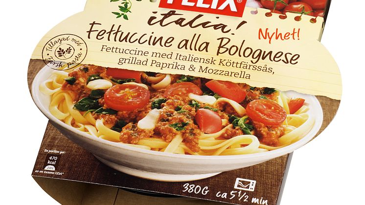 Nya pastarätter från Felix Italia 