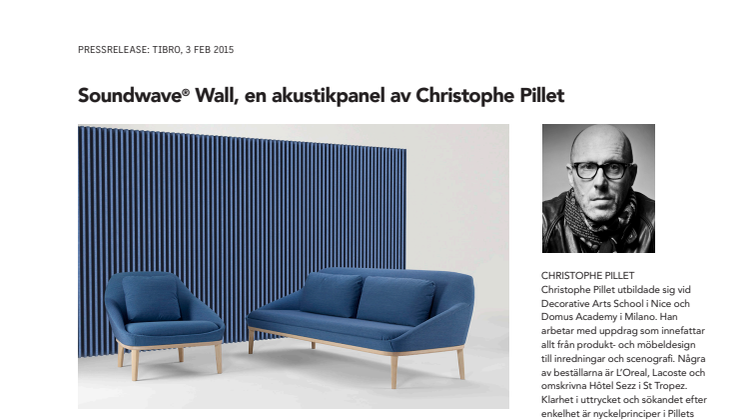 Soundwave® Wall, en akustikpanel av Christophe Pillet
