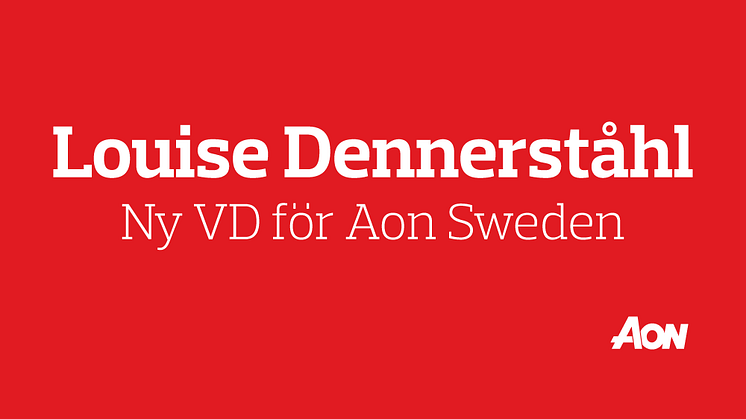 Hon blir ny VD för Aon Sweden