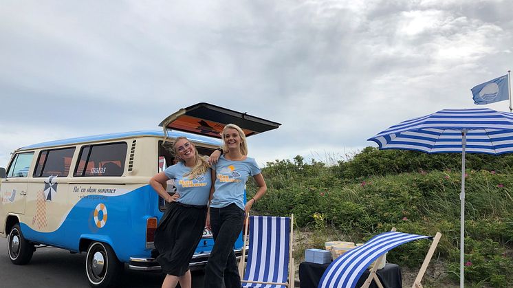 ​Matas-bussen rammer Villingebæk Strand med solcreme og gratis råd