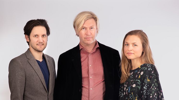 Oscar Kjell, Sverker Sikström & Katarina Lundberg från WordDiagnostics. Foto: Viktor Holm