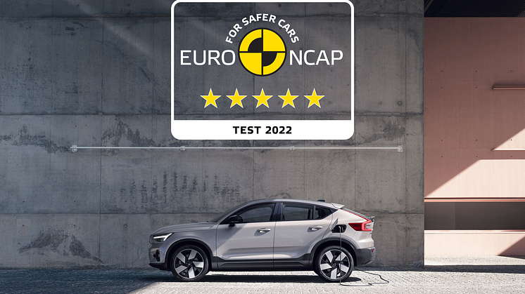 Volvo C40 Recharge får 5 stjerner i Euro NCAP