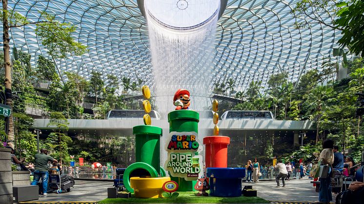 Head to Pipe Around the World at Jewel for a Super Mario adventure this year-end season.
