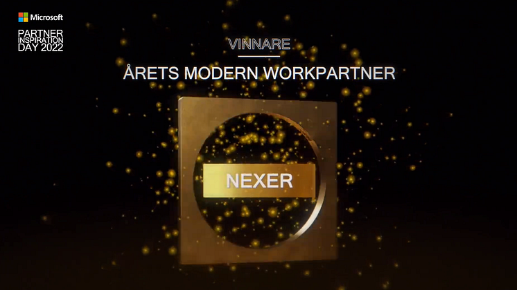 Nexer vinner årets Microsoft Partner of the Year för Modern Work.