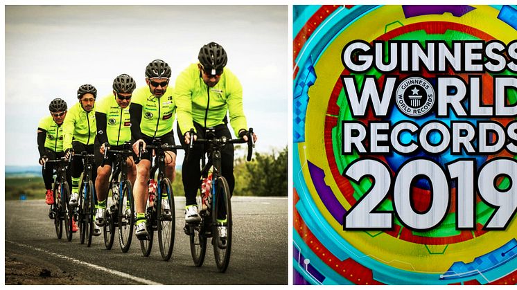 Boken är här - 2019 års upplaga av "Guinness World Record" där  Måns Möller med sitt cykelteam innehar rekordet för snabbaste lagloppet genom Europa!