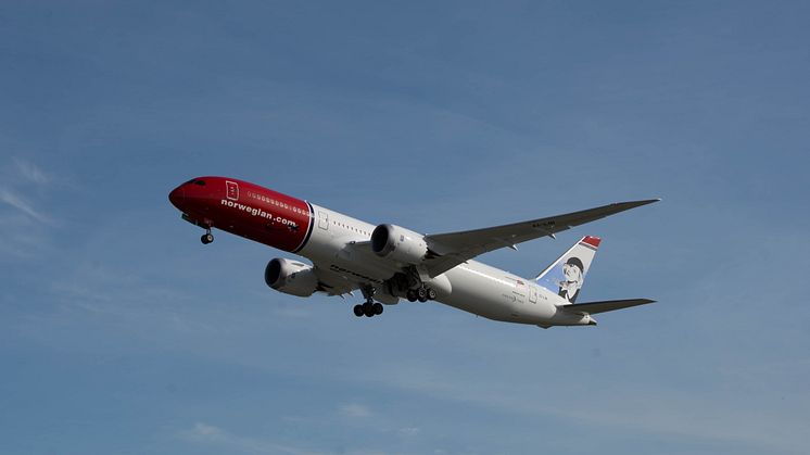 Norwegian has taken delivery of its first 787-9 Dreamliner