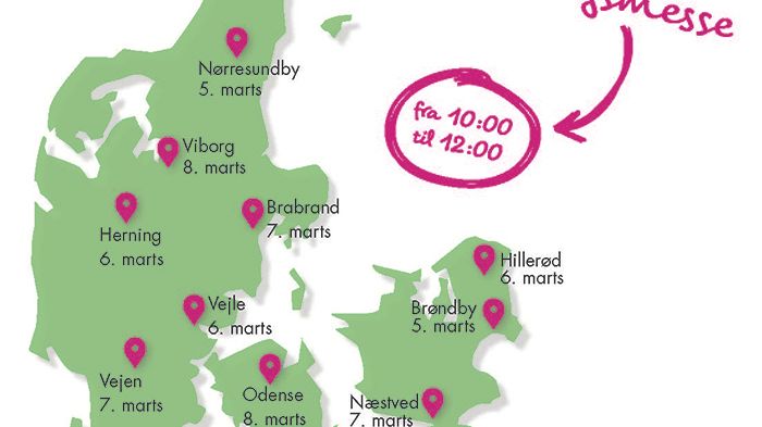 I marts åbnes dørene i 10 byer til gratis job- og rekrutteringsmesse. www.dekra-jobmesse.dk