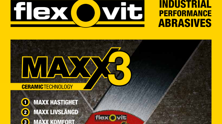Flexovit Maxx3 Kapskivor - Broschyr