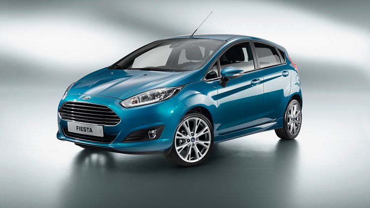 Nye Ford Fiesta med 7 drivlinjer under 100 g/km CO2; stilig ny modell og først i Europa med MyKey