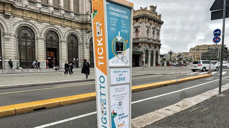Trasporto pubblico, Genova sperimenta i pagamenti contactless per migliorare l’esperienza di viaggio e promuovere una città più facile per i turisti