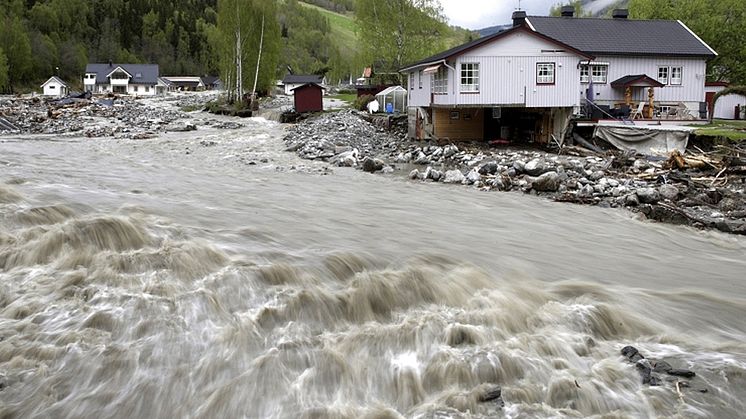 Flooding and damages in Kvam, Gudbrandsdalen in 2013
