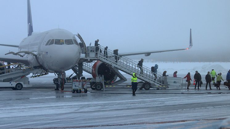 SAS flight SK2271 från Köpenhamn har landat på Scandinavian Mountains Airport