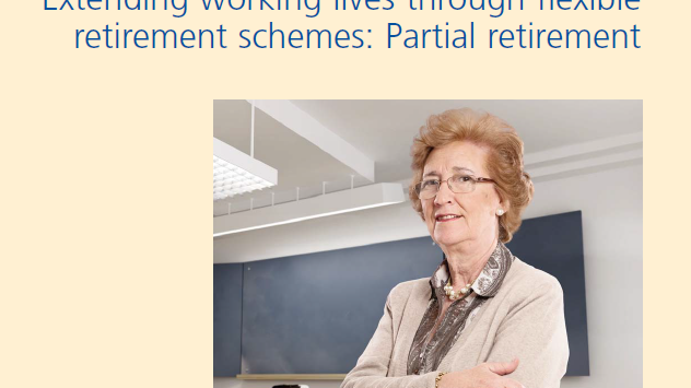 Extending working lives through flexible retirement schemes