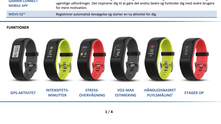 Stol junk nikotin Garmin vívosport™ GPS-aktivitetstracker | Garmin Nordic Denmark