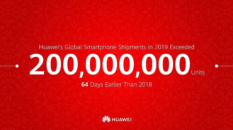 Huawei har sålt 200 miljoner mobiltelefoner på rekordtid
