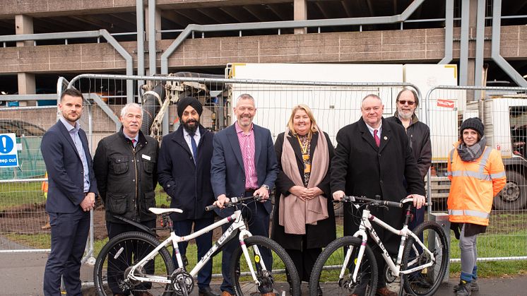 Wolverhampton Interchange cycle hub works start on site