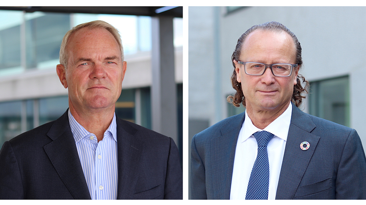 Lanserer nytt eiendomsfond: Truls Nergaard og Jan Erik Saugestad.