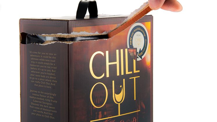 Chill Out satsar på nya smarta förpackningar: Ny funktion gör vinboxen enklare att återvinna