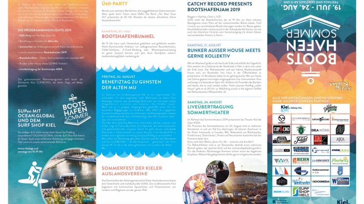 Die Thementage des Kieler Bootshafensommers 2019