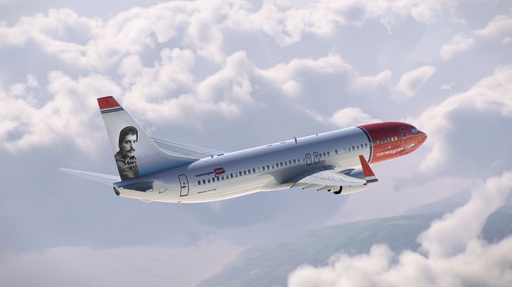 It’s a kind of magic as Freddie Mercury announced as Norwegian’s latest British tail fin hero