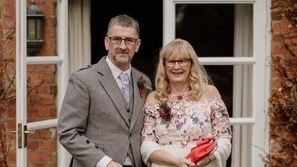 WARNING OTHERS: stroke survivor Ian Murdoch with his wife Carol 