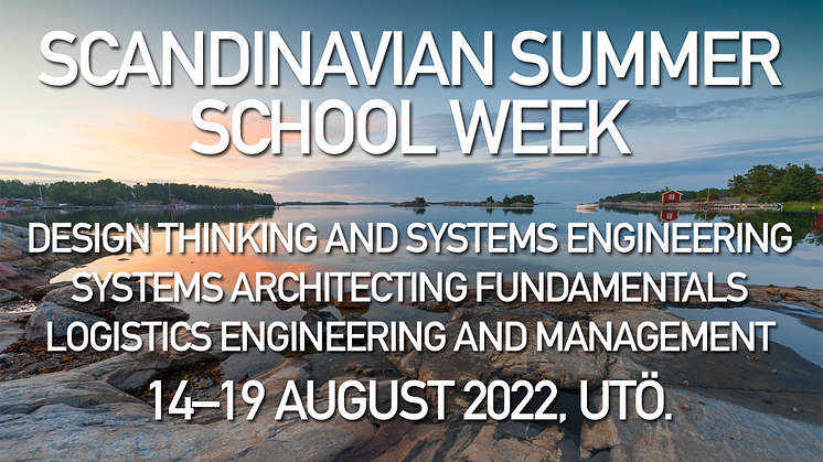 Scandinavian Summer School Week är Syntells inspirerande och utmanande kursvecka inom Systems Engineering, Systems Architecting och Logistics Engineering and Management.