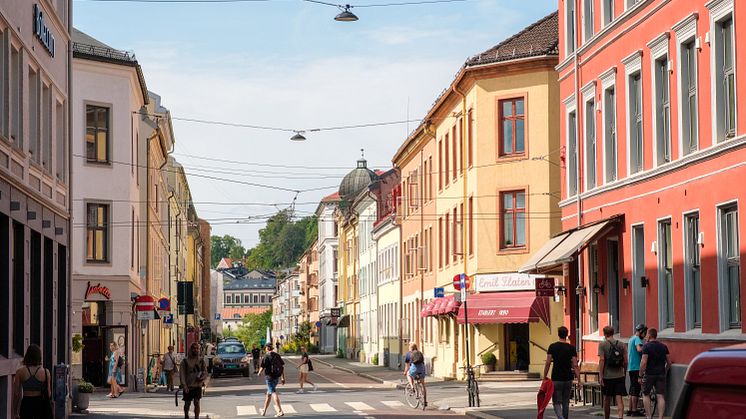 Grünerløkka på sommerstid. Foto: Nikolai Kobets Freund / Oslo kommune