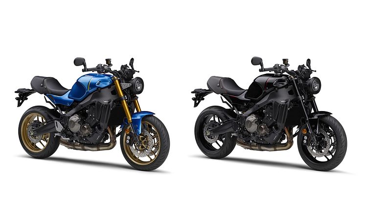 （左より）「XSR900 ABS」ブルー、「XSR900 ABS」ブラック