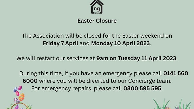 Easter hours 2023