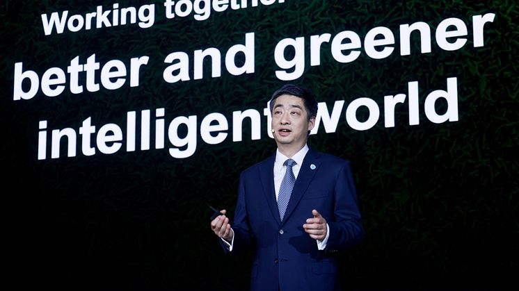 Ken Hu, Huawei Rotating Chairman, talar vid Huawei Analyst Summit 2022