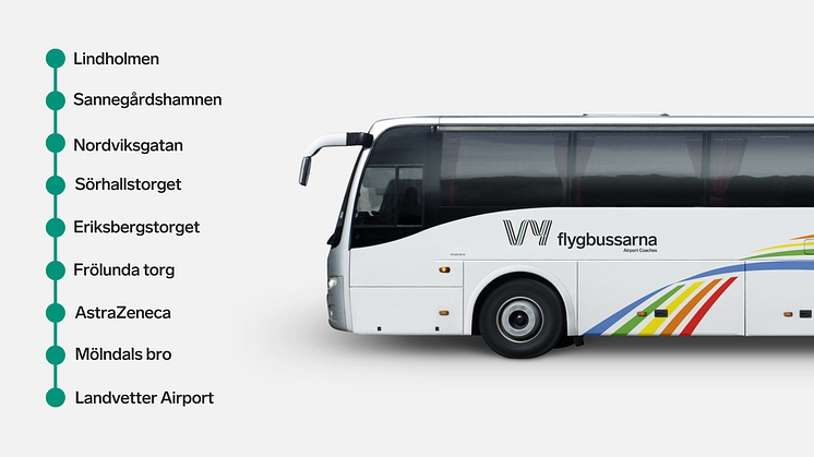 Vy flygbussarna expanderar med ny linje till Landvetter flygplats