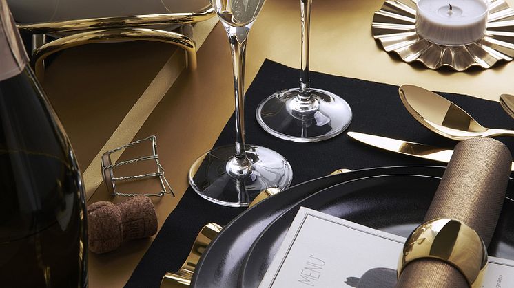 A glittering eye-catcher for the New Year's Eve party: Sambonet has a range of accessories ready to enhance any party. 