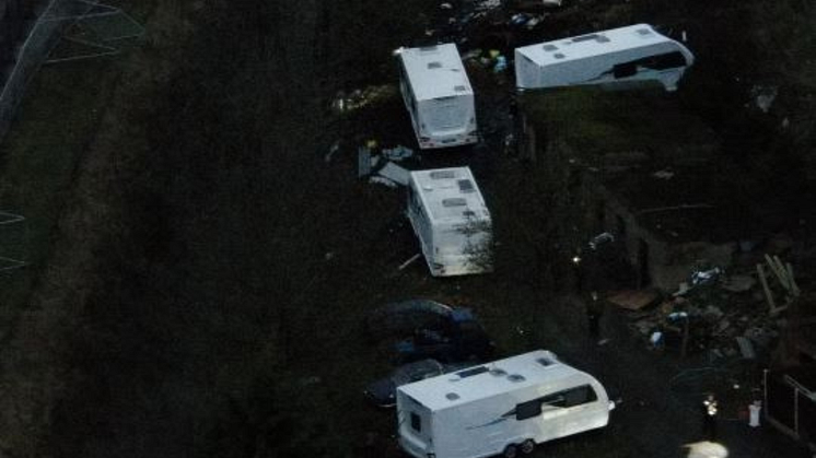 Drone leads officers to stolen caravans