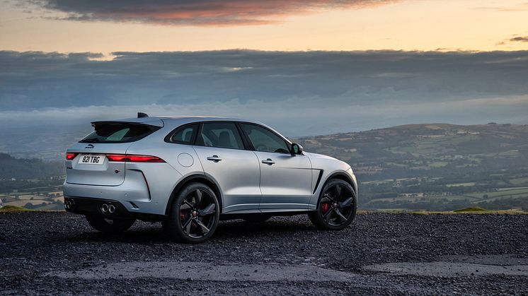 Jag_F-PACE_SVR_22MY_Exterior_Rear_3-4_006_ND_110821