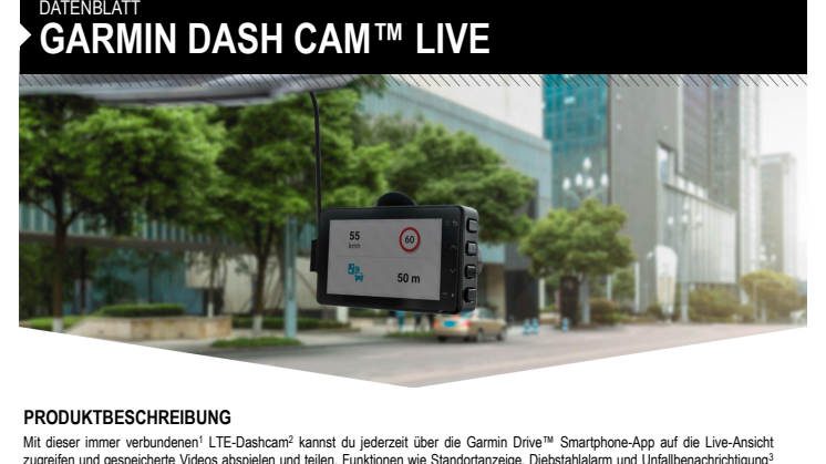 Garmin Datenblatt CH DASH CAM LIVE 
