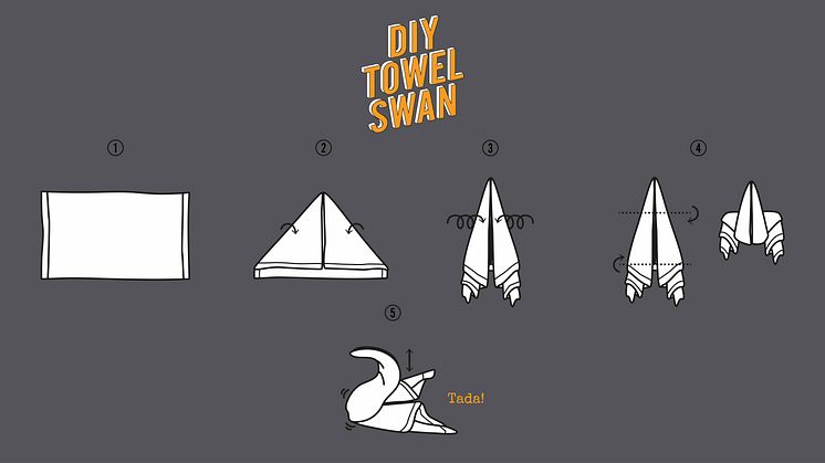 Comfort Hotel DIY Towel Swan Guide 
