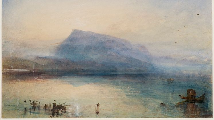 Joseph Mallord William Turner, The Blue Rigi, Sunrise, 1842 / Aquarell auf Papier, 29.7 x 45 cm© Tate, London, 2018